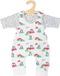 Heless Poppenkledingset Pinguïn Wit/grijs 2-delig