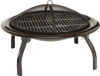Merkloos / Sans marque AmazonBasics Draagbare Inklapbare Vuurschaal 66 cm - Zwart
