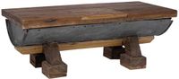 vidaXL Salontafel Naturel Hout 90 x 50 x 35 cm