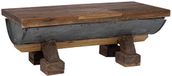vidaXL Salontafel Naturel Hout 90 x 50 x 35 cm
