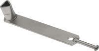 Alberts 782047 driekantsleutel | voor afzetpaal met driehoekig slot | verzinkt | beenlengte 19 mm