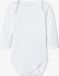 NAME IT NBNBODY 3P LS SOLID NOOS - Baby - Bodies - Unisex - Lange mouw - Effen - Katoen - Wit - Set van 3 - Maat 92