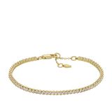 Fossil Damesarmband in messing met karabijnsluiting