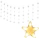 Rideau lumineux décoratif avec 170 étoiles LED - Blanc, économe en énergie, utilisable à l'intérieur et à l'extérieur