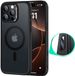 ESR Classic Hybrid HaloLock Hoesje Geschikt voor Apple iPhone 16 Pro | Compatibel met MagSafe / Qi2 en HaloLock | Back Cover met Magneet | Cameraregelaar Control Knop | Frosted Zwart
