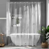 OUTARO Belle's product Transparant EVA Douchegordijn 120x180cm - Anti-schimmel & Waterdicht - Inclusief 8 Haken