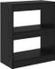 vidaXL Boekenkast - 2-laags - 60 x 30 x 72 cm - Bewerkt hout - Zwart Eiken