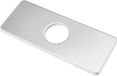 Sans marque Couvercle de trou d'évier en acier inoxydable - Plaque de couvercle de trou d'évier - Passoire d'évier - Tapis d'évier rectangulaire - Plaque de robinet de cuisine - Couvercle de trou de robinet pour évier de meuble de salle de bain - Plaque de robinet de cuisine de salle de bain (Argent)