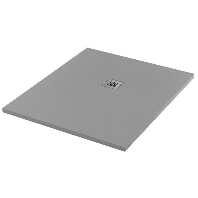 Maxaro Douchebak 120x100 cm Rechthoek Mineraalmarmer Grijs