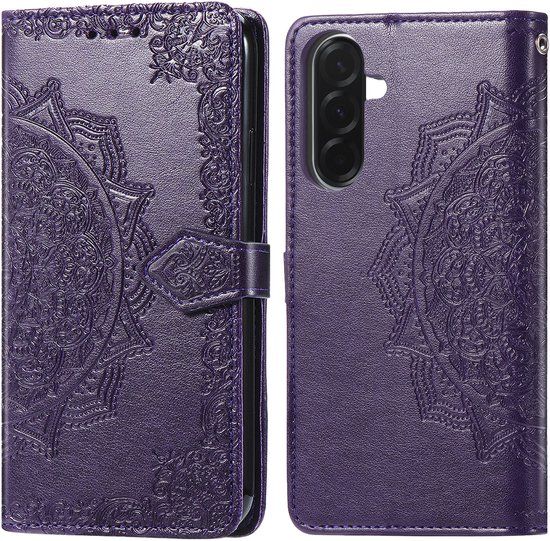 imoshion Hoesje - Geschikt voor Samsung Galaxy A37 (5G) - Mandala Bookcase - Paars