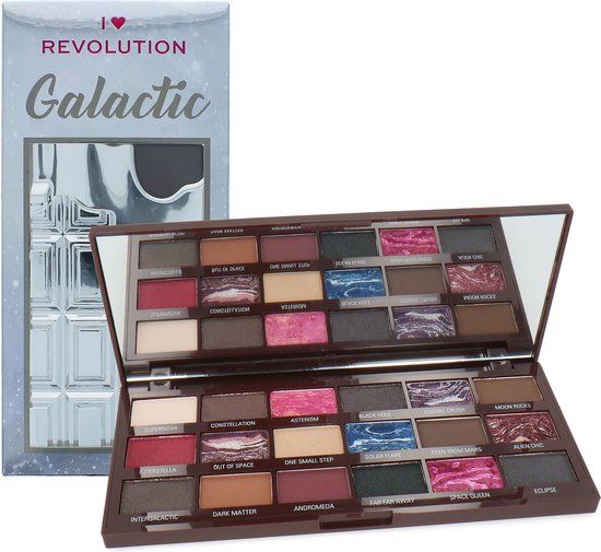 Makeup Revolution I Love Revolution Galactic Eyeshadow Palette - 16 Colors