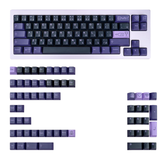 NONE Icecat Keycap PBT 129 Piect Purple Japanese Cherry Profile, mechanisch toetsenbord QWERTY Dye-Sub Gaming