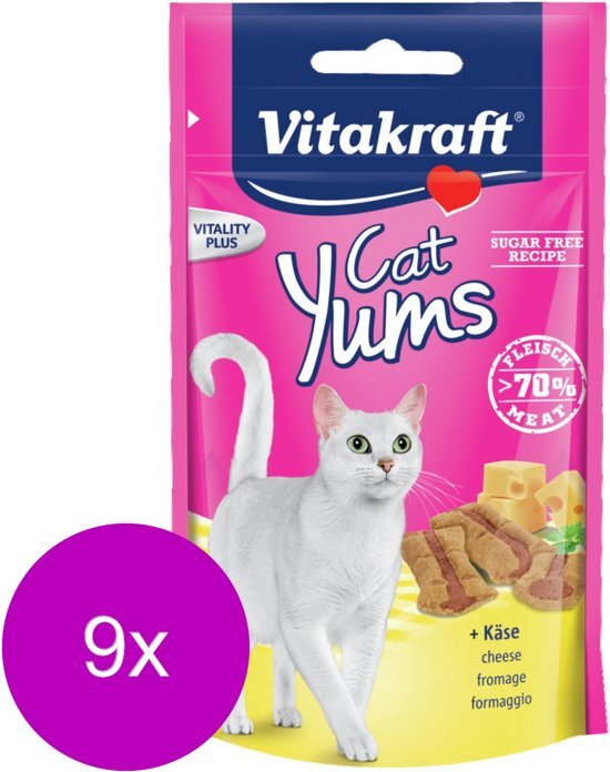 VITAKRAFT Vitadent - Kattensnack - 6 x Naturel 75 g