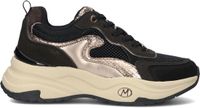 Mexx Palma Ora chunky imitatieleren sneakers - zwart/bruin