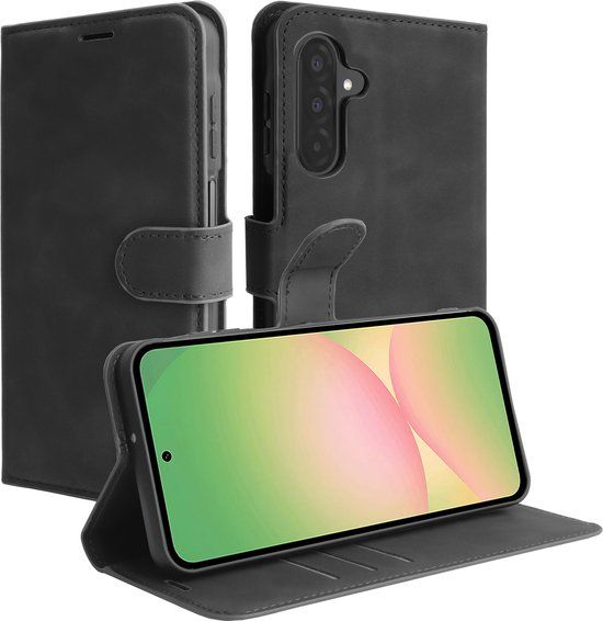 Just in Case PU-Leer Book Case Zwart Samsung Galaxy A57 5G