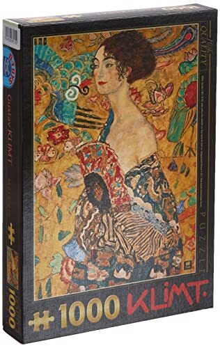 Unbekannt 70159-KL03 D-Toys puzzel 1000 stukjes-Gustav Klimt: Vrouw met vakken, Multicolor