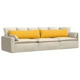 vidaXL - Zitkussens - 2 stuks - Lichtgeel - 145 x 40 cm - Corduroy stof