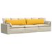 vidaXL - Zitkussens - 2 stuks - Lichtgeel - 145 x 40 cm - Corduroy stof