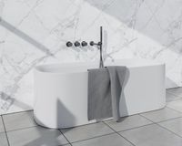 Fortifura Nebbio Badcombinatie-set - thermostaatkraan - wandaansluitbocht - met handdouchehouder - metalen doucheslang - staaf handdouche - uitloop - PVD - geborsteld gunmetal (antraciet)