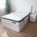 Duérmete Online Visco-elastische matras Nature Biogel, hoogte 29 cm, optimale sterkte en comfort, thermoregulerend weefsel, wit, 135 x 200 cm