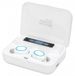 Manhattan 180399 Headset Draadloos In-ear Oproepen/muziek Bluetooth Wit