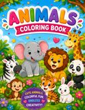 Animals Animals Coloring Book for Kids and Adults