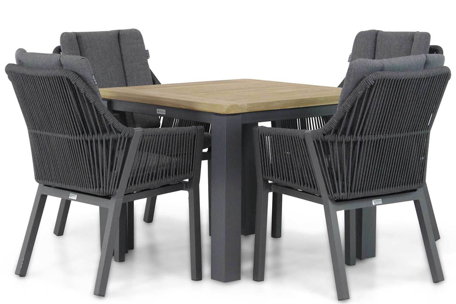 Lifestyle Garden Furniture Lifestyle Verona/Veneto 90 cm dining tuinset 5-delig