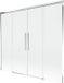Mexen Rox paroi de douche en deux parties coulissant 170 x 150 cm, transparent, chrome