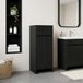 Prolenta Maison Exclusive Armoire de salle de bain exclusive, imitation chêne noir, dimensions : 35 x 36,5 x 85 cm