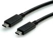 ROLINE GREEN USB 3.2 Gen 2 kabel, C-C, M/M, 4K UHD-1, 10Gbit/s, Emark, 100W, zwart, 0,5 m