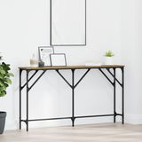 vidaXL Wandtafel artisanaal eikenkleurig 140 x 23 x 75 cm