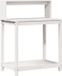 vidaXL Oppottafel met schappen 82,5x50x109,5 cm massief grenenhout wit