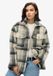Superdry - Ongevoerd Heavyweight overshirt - Dames - Shirts - Geruit - Blauw/Zwart/Ivoor