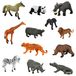 Animaux de la savane set - Animaux sauvages - 12 pièces - Plastique