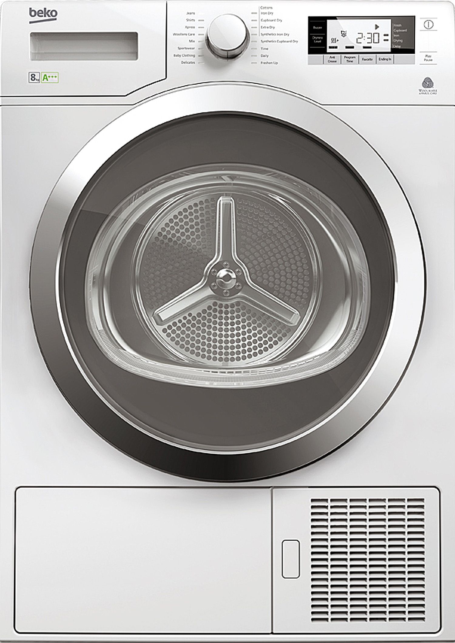 Beko DPY8506GXB1 - Warmtepompdroger - 8 kg - A+++ - Wit