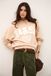 Ba&sh Trui Benjamin Lichtroze Katoen Oversized Ronde Hals Lange Mouw