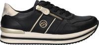 Remonte D1327 03 Dames Sneakers - Zwart - Leer - Maat 42
