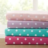 MI ZONE Ultra zachte lakenset, katoen, Seafoam Polka Dot, Twin