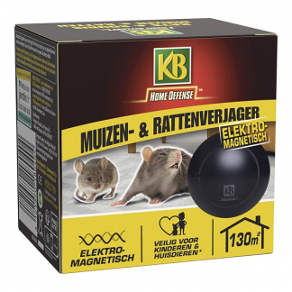KB Home Defense Muizen- en rattenverjager – KB Home Defense - Elektromagnetisch (130m²) zwart