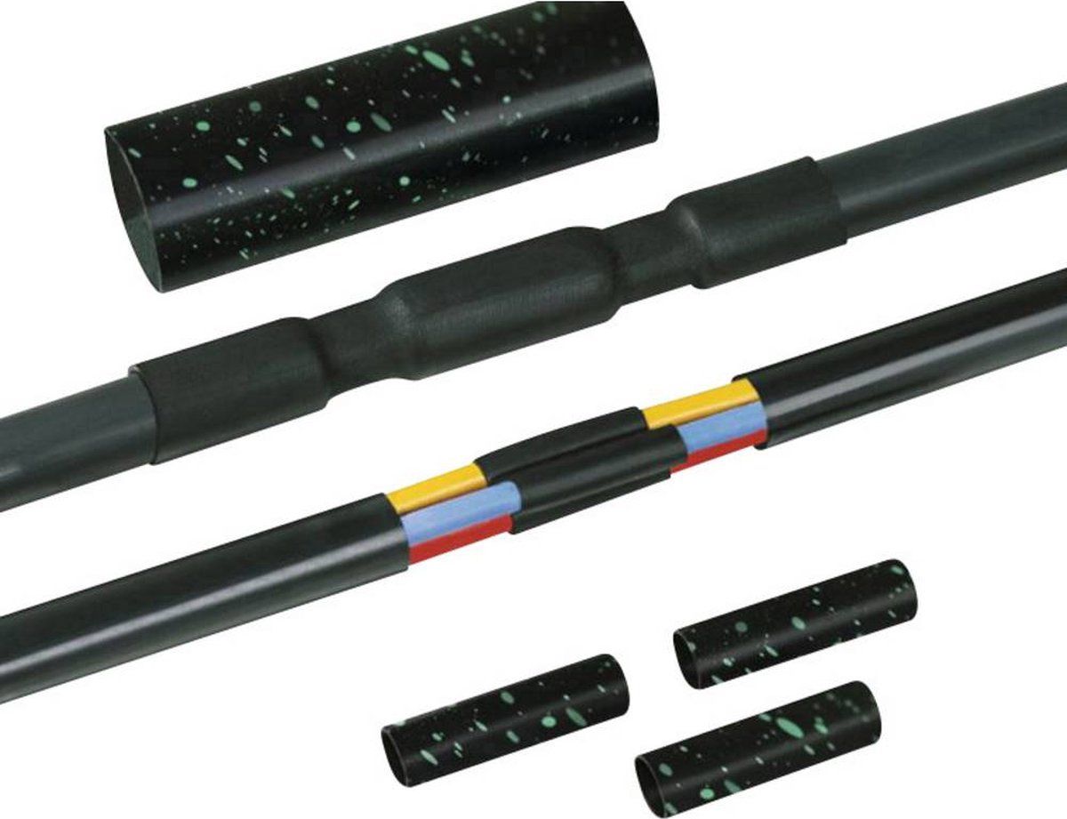 HellermannTyton HellermannTyton 380-04014 LVK-C-5x1,5-16 PO-X BK Verbindingsmof met schroefverbinder Kabel-Ø: 12 - 48 mm Inhoud: 1 stuk
