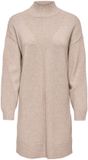 ONLY ONLPRINCESS LS HIGHNECK DRESS KNT NOOS Meisjes Mini jurken XL Mocha Meringue