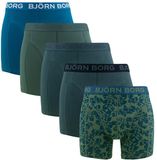 Bjorn Borg Boxershorts Homme - 5-pack - Coton - Bleu/Vert/Imprimé / L