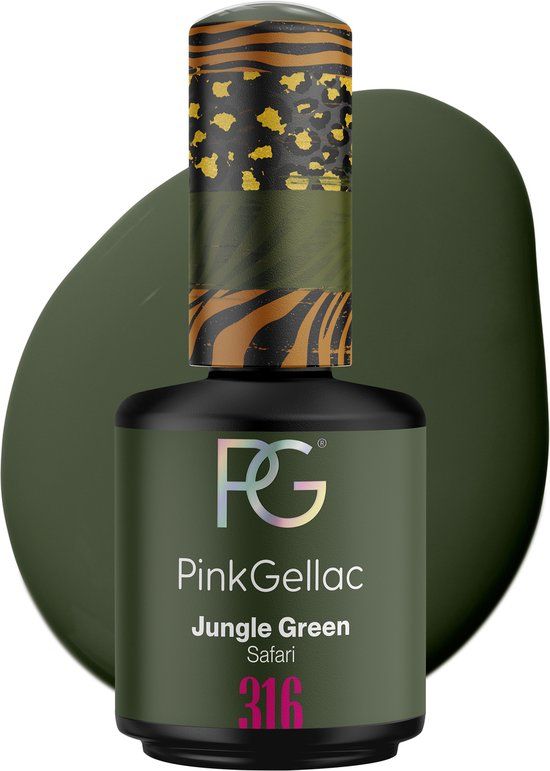 Pink Gellac Gellak - 316 Jungle Green 15ml