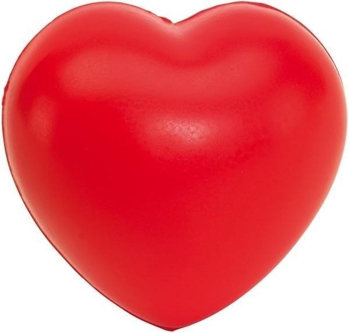 Bellatio Decorations Stressballen rood hartjes 8 x 7 cm - Valentijn / liefde huwelijk geschenk cadeau artikelen - hartjes artikelen