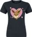 Pokémon Evoli - Herz Dames T-shirt - Zwart - XL