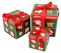Classique Noël Boîtes de rangement empilables avec couvercles