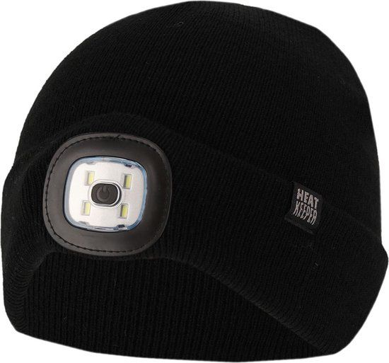 Heatkeeper Thermo Muts Kinderen - Zwart - Met LED - 9-12 jaar