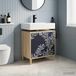 Maison Exclusive Armoire de salle de bain exclusive - Modèle DOKKUM, finition Sonoma, dimensions 60 x 40 x 60 cm, en panneaux de particules