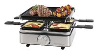 ProfiCook RG 1301 Raclette Grill - Gourmetset - 4 personen - RVS