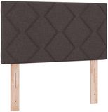 vidaXL Tête de lit Marron Tissu
